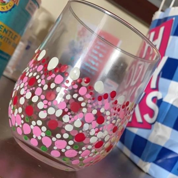 hand painted wine glasses - Picture 1 of 2